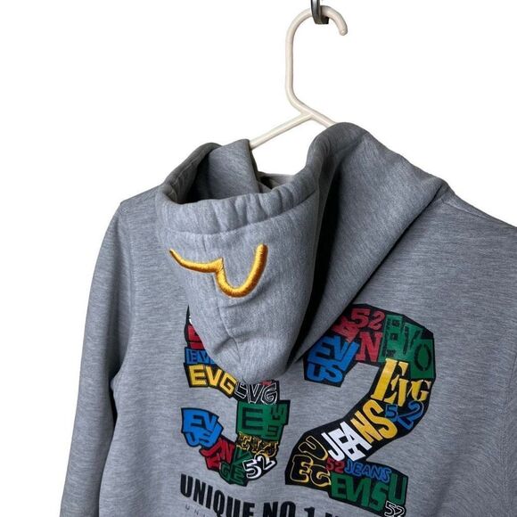 Y2K EVISU Jeans Hoodie Large - Picture 5 of 10